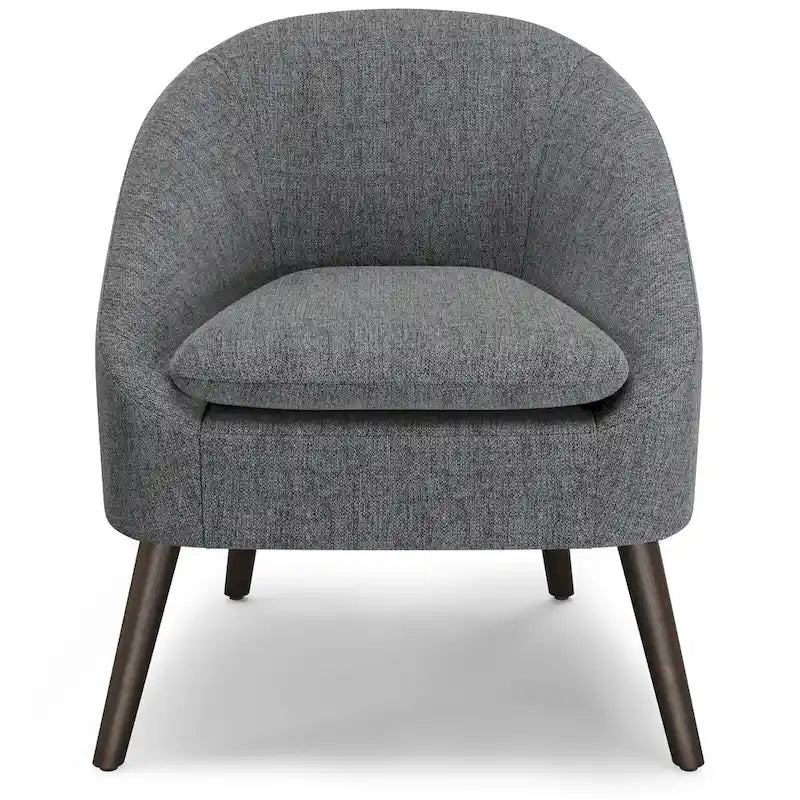 Fauteuil d'appoint WYNDENHALL Bonita de style moderne du milieu du siècle, de forme irrégulière, 68,5 cm de large - 67,5 cm de profondeur x 68 cm de largeur x 80 cm de hauteur