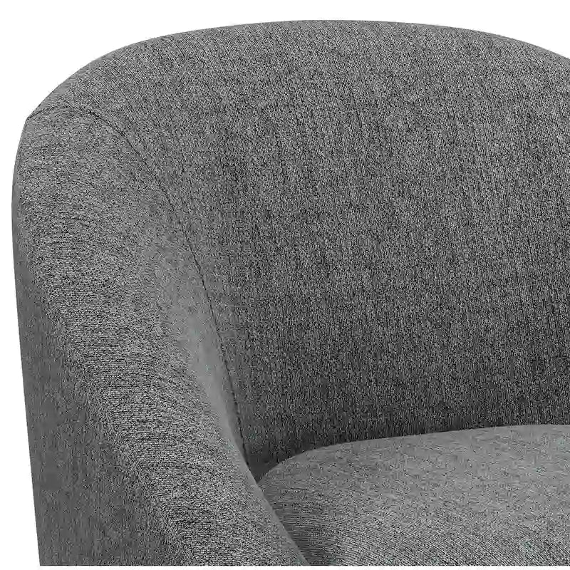 Fauteuil d'appoint WYNDENHALL Bonita de style moderne du milieu du siècle, de forme irrégulière, 68,5 cm de large - 67,5 cm de profondeur x 68 cm de largeur x 80 cm de hauteur