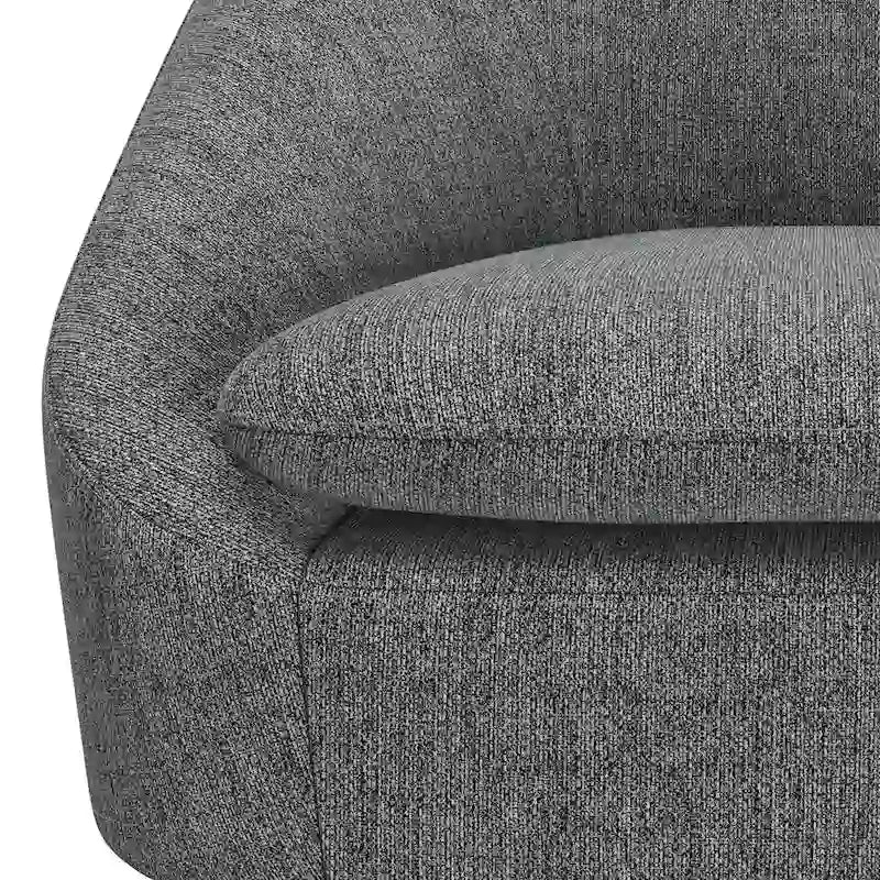 Fauteuil d'appoint WYNDENHALL Bonita de style moderne du milieu du siècle, de forme irrégulière, 68,5 cm de large - 67,5 cm de profondeur x 68 cm de largeur x 80 cm de hauteur