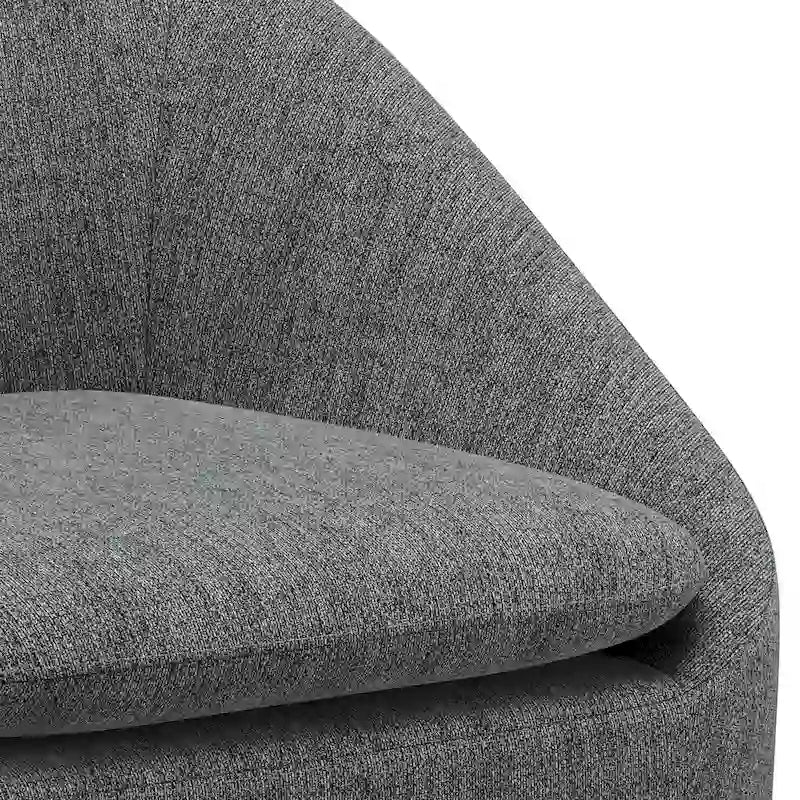 Fauteuil d'appoint WYNDENHALL Bonita de style moderne du milieu du siècle, de forme irrégulière, 68,5 cm de large - 67,5 cm de profondeur x 68 cm de largeur x 80 cm de hauteur