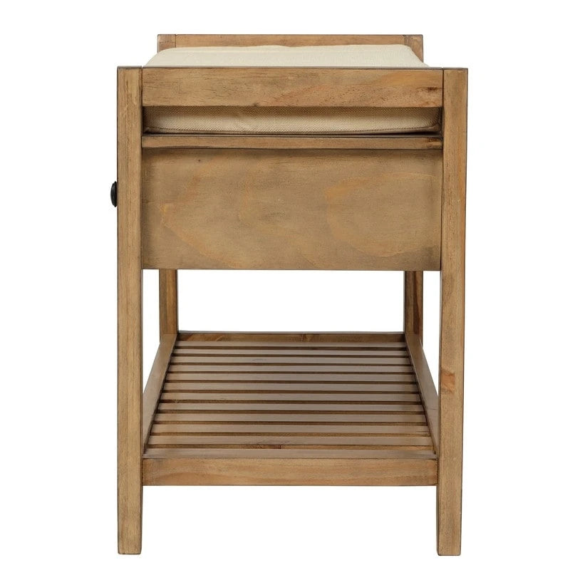 Banc de rangement multifonctionnel avec porte-chaussures et siège