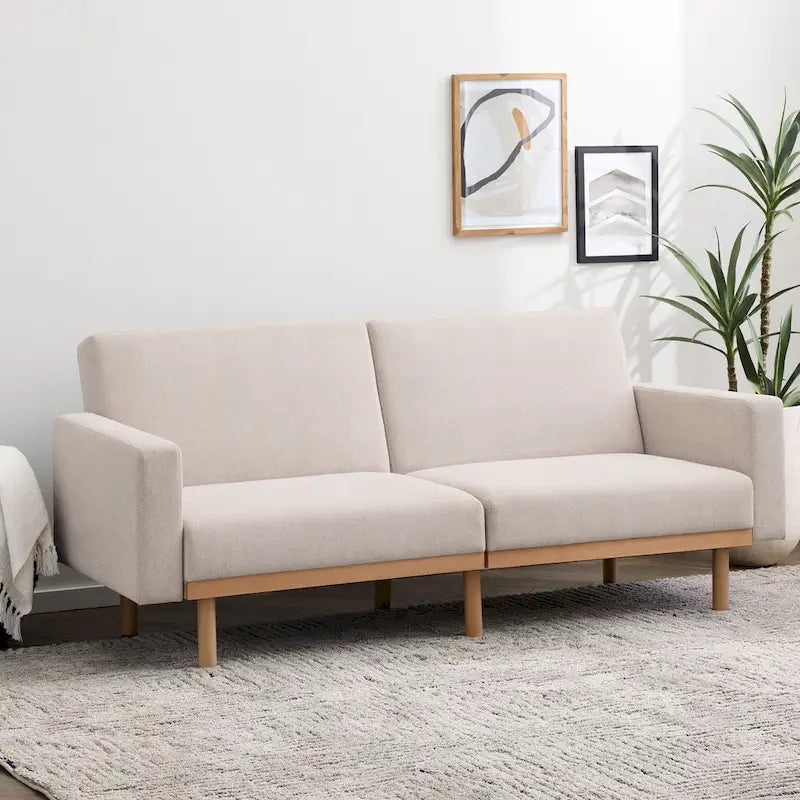 Futon Brookside Harlow avec sommier en bois