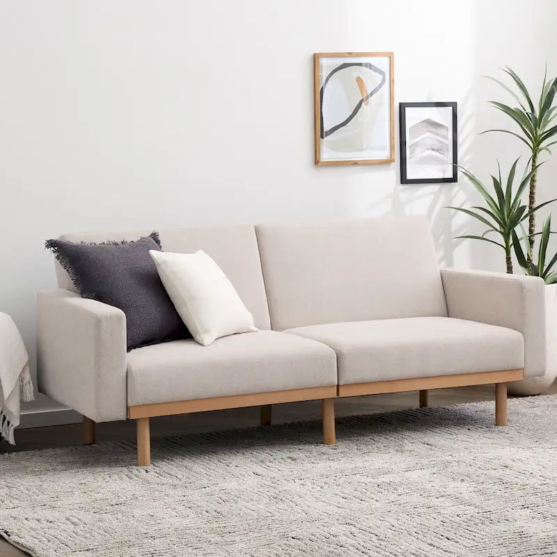 Futon Brookside Harlow avec sommier en bois