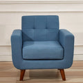 Fauteuil de salon capitonné Grace Rainbeau de style Mid-Century de US Pride Furniture