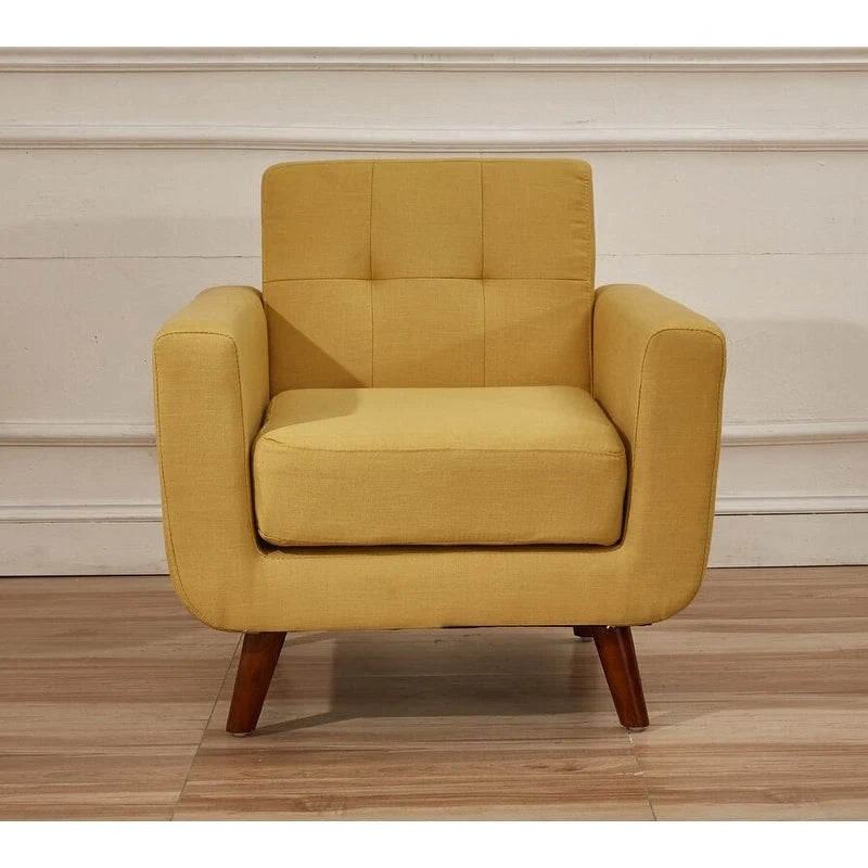 Fauteuil de salon capitonné Grace Rainbeau de style Mid-Century de US Pride Furniture