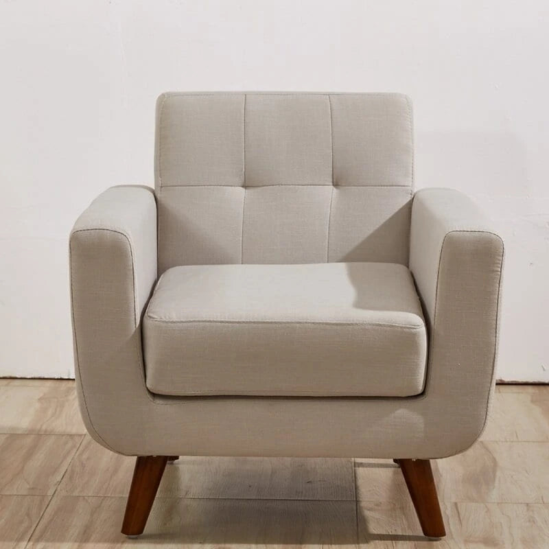 Fauteuil de salon capitonné Grace Rainbeau de style Mid-Century de US Pride Furniture