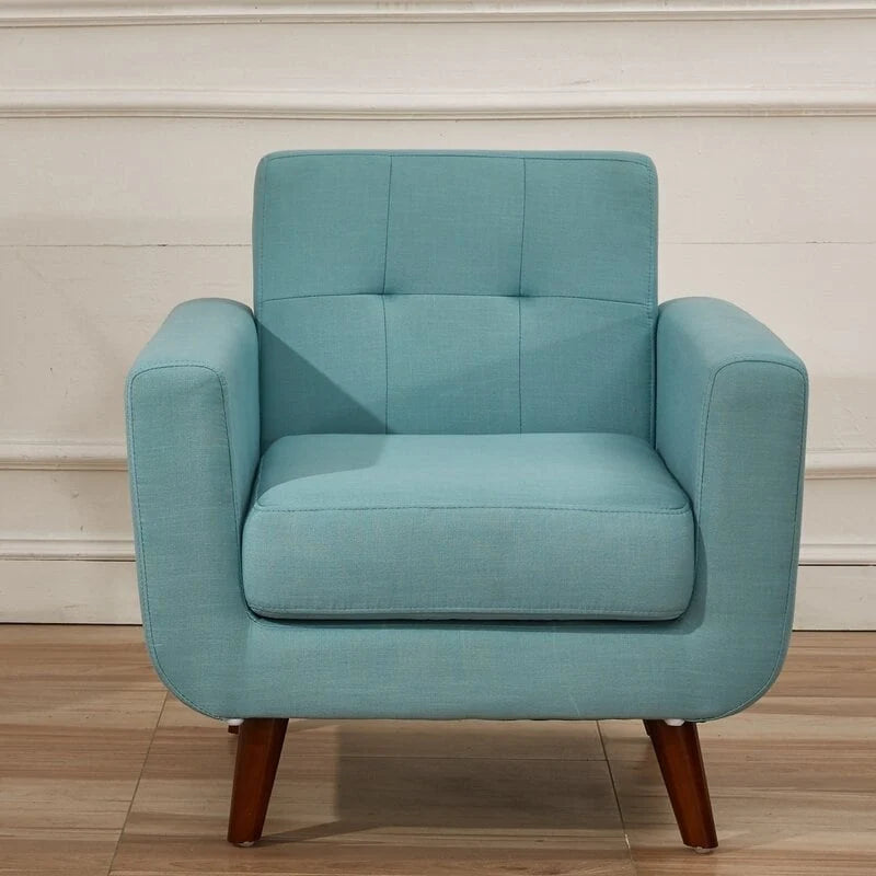 Fauteuil de salon capitonné Grace Rainbeau de style Mid-Century de US Pride Furniture