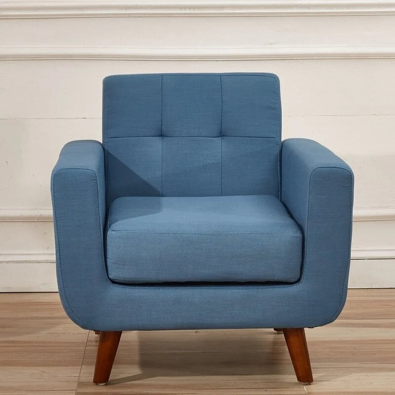 Fauteuil de salon capitonné Grace Rainbeau de style Mid-Century de US Pride Furniture