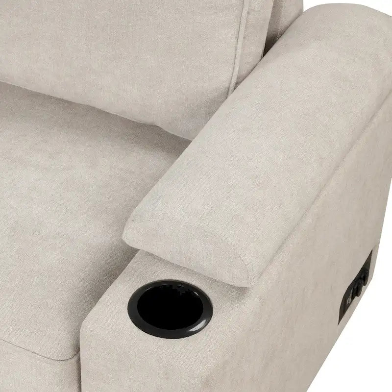 Canapé-lit gigogne 2 en 1 de 87,4 cm avec pouf de rangement