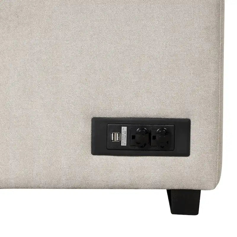 Canapé-lit gigogne 2 en 1 de 87,4 cm avec pouf de rangement