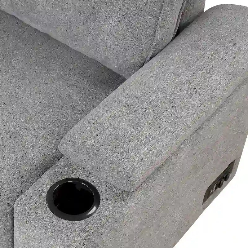 Canapé-lit gigogne 2 en 1 de 87,4 cm avec pouf de rangement