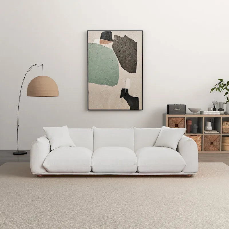 Canapé Arten de luxe moderne du milieu du siècle en boucle/velours