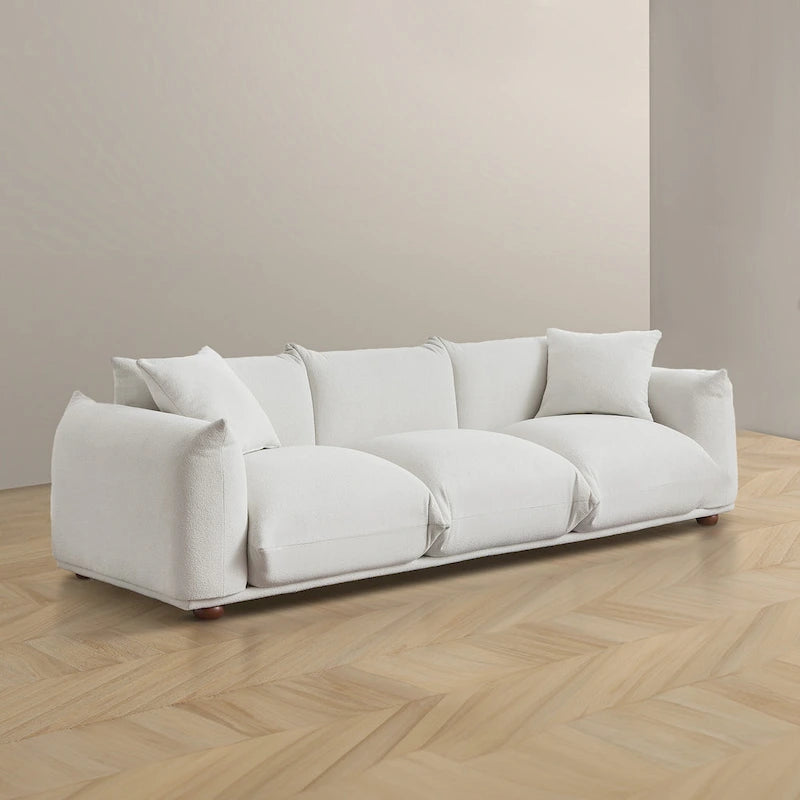 Canapé Arten de luxe moderne du milieu du siècle en boucle/velours