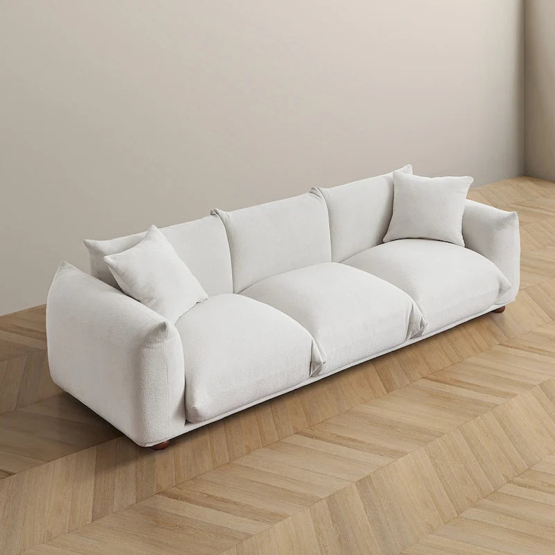 Canapé Arten de luxe moderne du milieu du siècle en boucle/velours