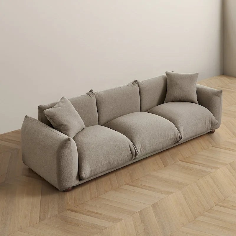 Canapé Arten de luxe moderne du milieu du siècle en boucle/velours