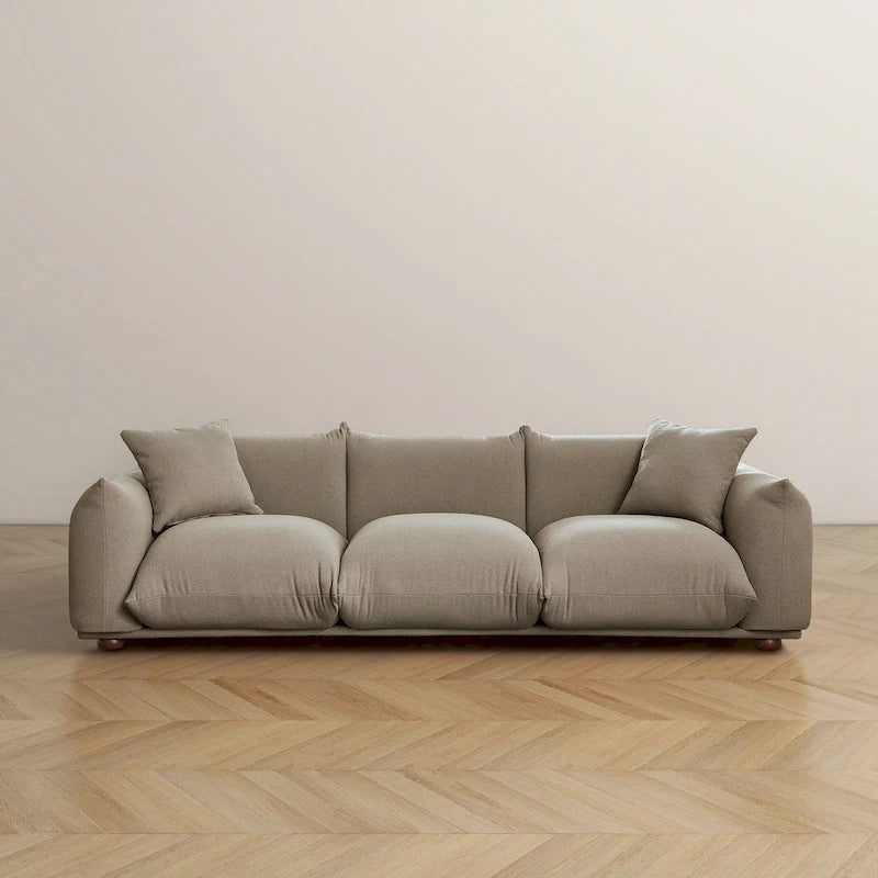 Canapé Arten de luxe moderne du milieu du siècle en boucle/velours
