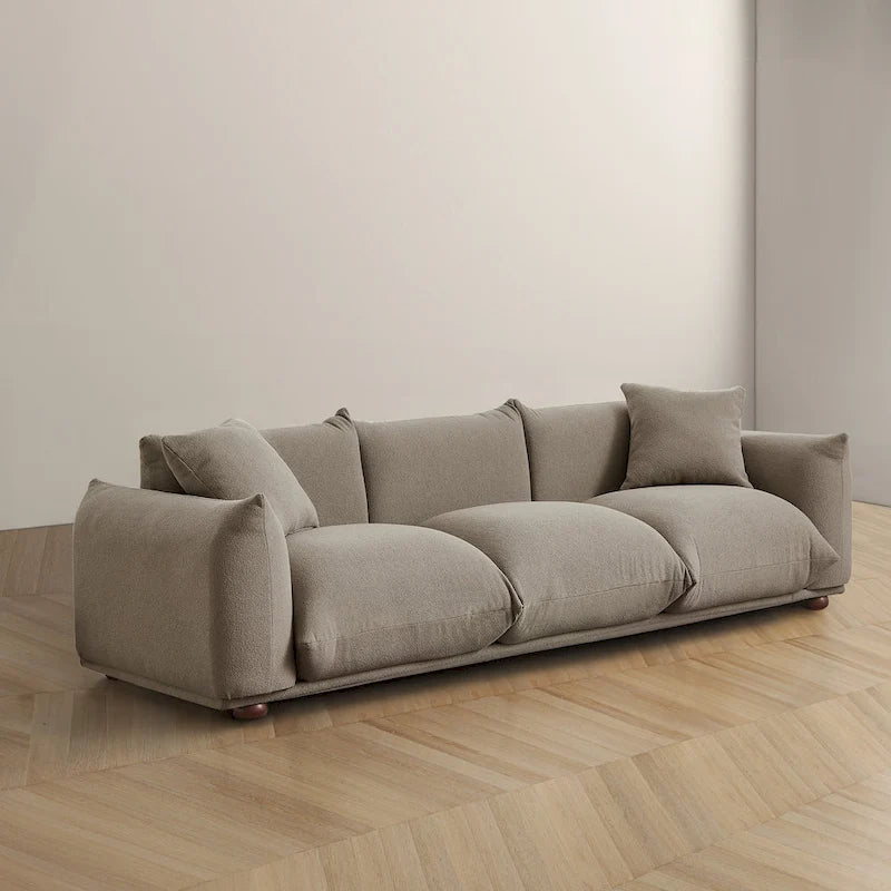 Canapé Arten de luxe moderne du milieu du siècle en boucle/velours