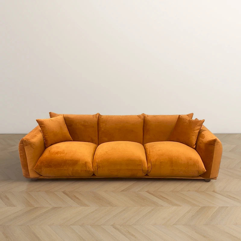 Canapé Arten de luxe moderne du milieu du siècle en boucle/velours