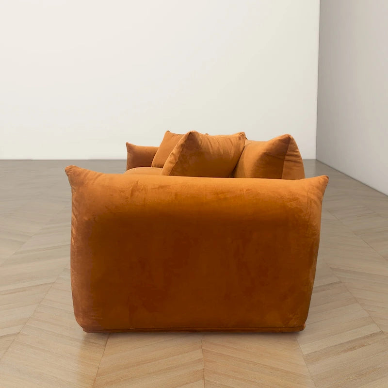 Canapé Arten de luxe moderne du milieu du siècle en boucle/velours