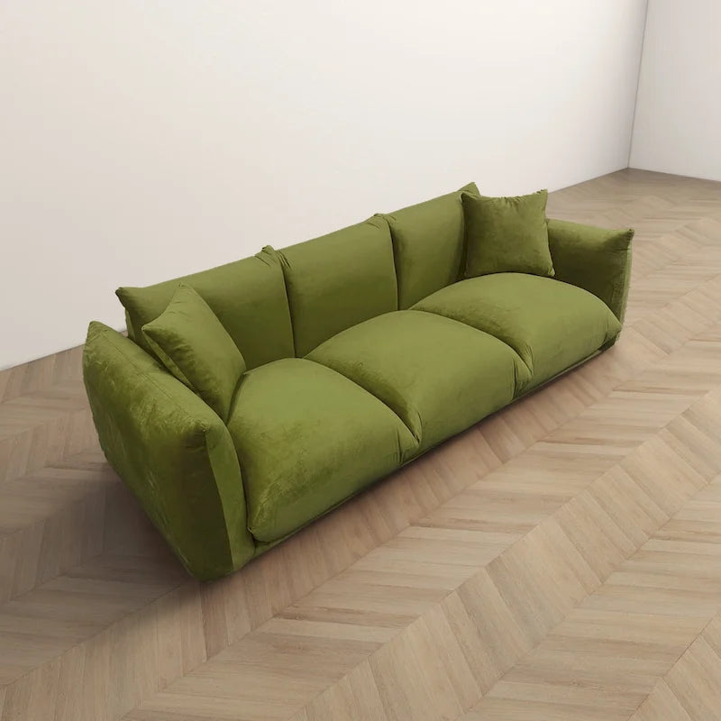 Canapé Arten de luxe moderne du milieu du siècle en boucle/velours