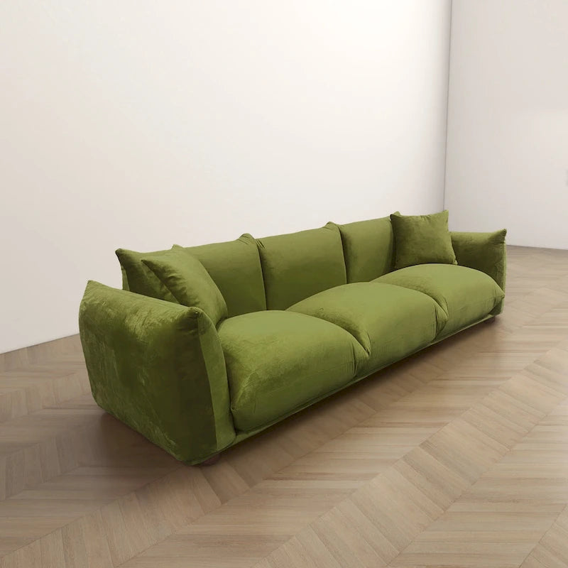 Canapé Arten de luxe moderne du milieu du siècle en boucle/velours