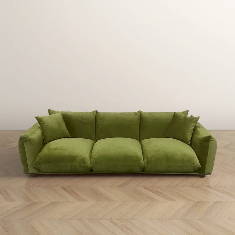 Canapé Arten de luxe moderne du milieu du siècle en boucle/velours