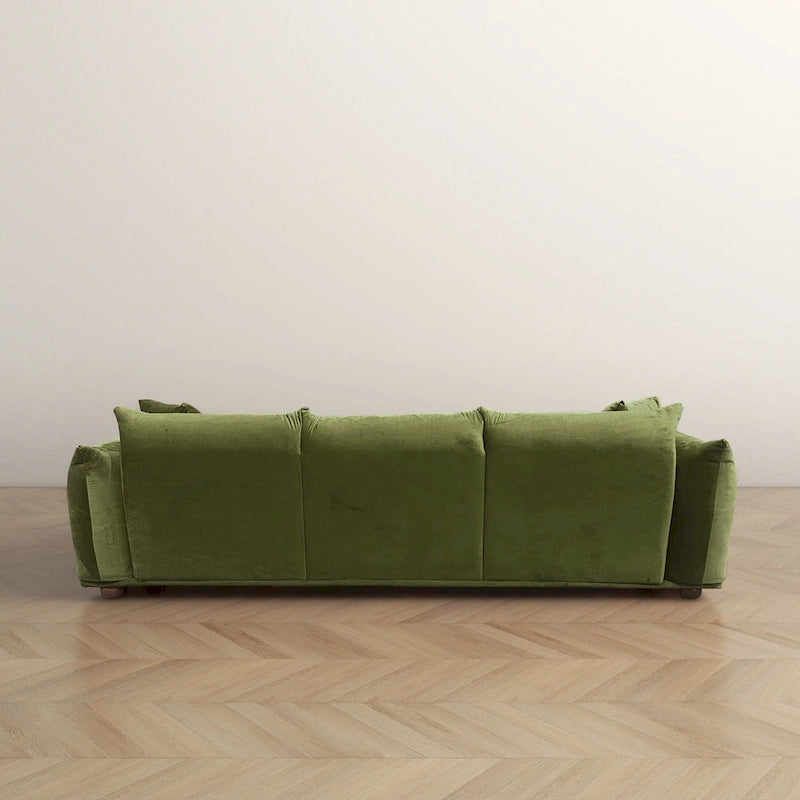 Canapé Arten de luxe moderne du milieu du siècle en boucle/velours