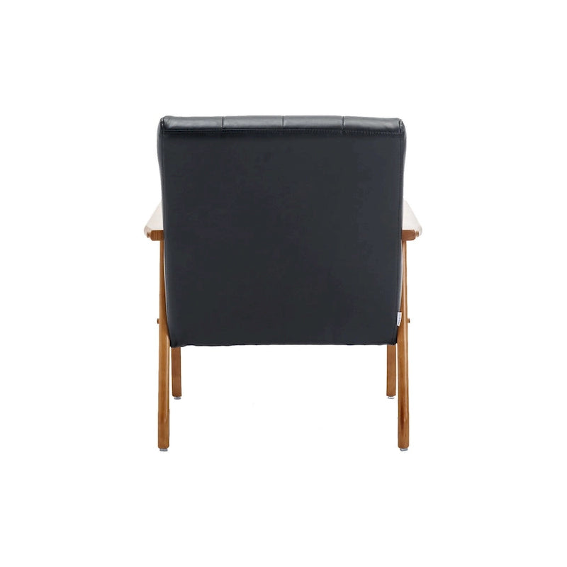 Ensemble de 2 fauteuils d'appoint de style moderne du milieu du siècle avec table d'appoint