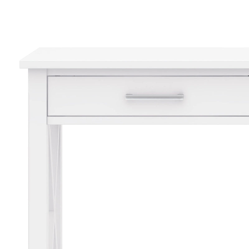 Console/table basse contemporaine en bois massif WYNDENHALL Waterloo, 119 cm de large (47,4 pouces)