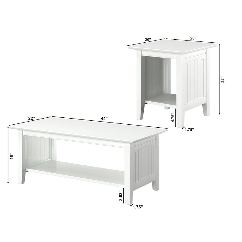 Ensemble de table basse 3 pièces AFI Nantucket