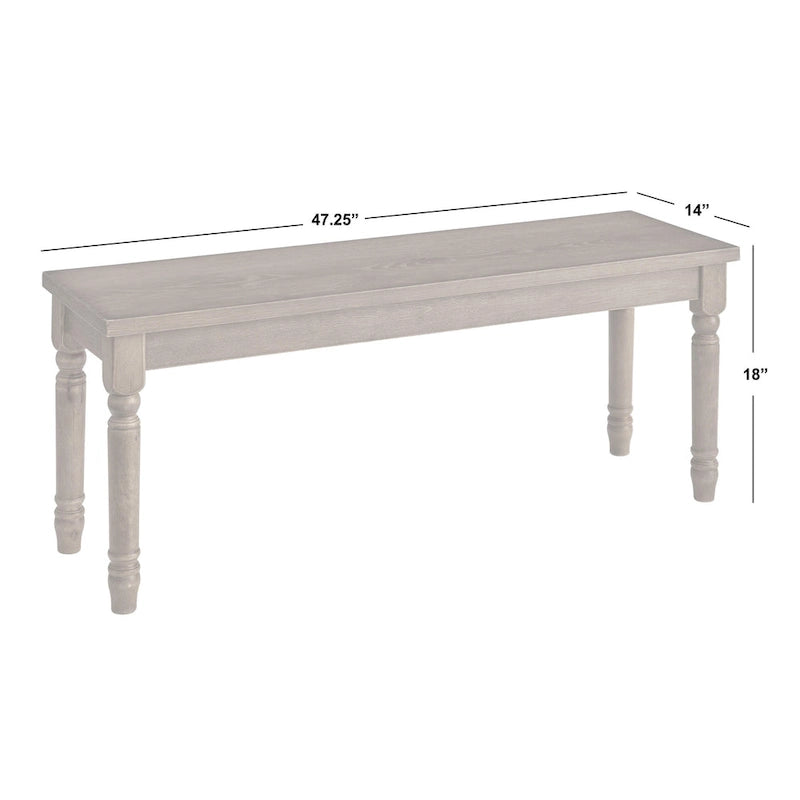 Ensemble de salle à manger 5 pièces Simple Living en bois brûlé