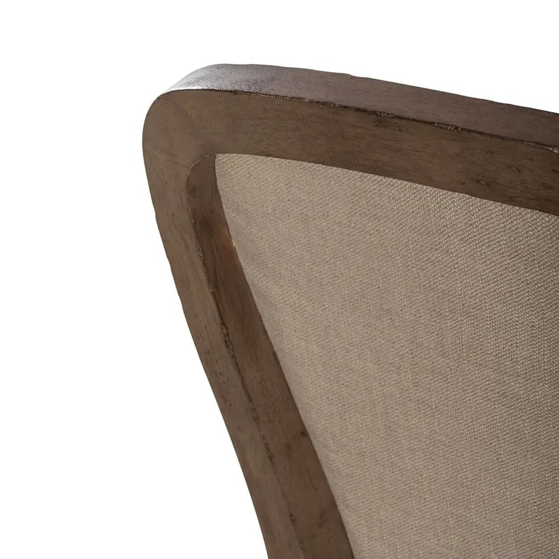 Chaise d'appoint capitonnée style ferme américaine (lot de 2)