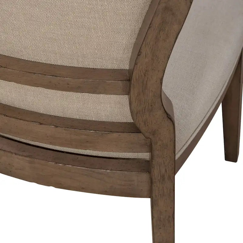 Chaise d'appoint capitonnée style ferme américaine (lot de 2)