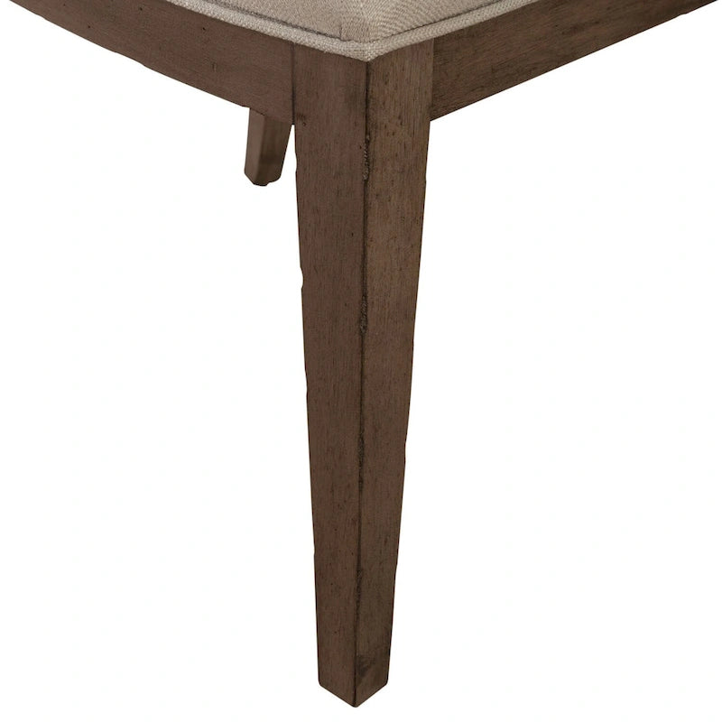 Chaise d'appoint capitonnée style ferme américaine (lot de 2)