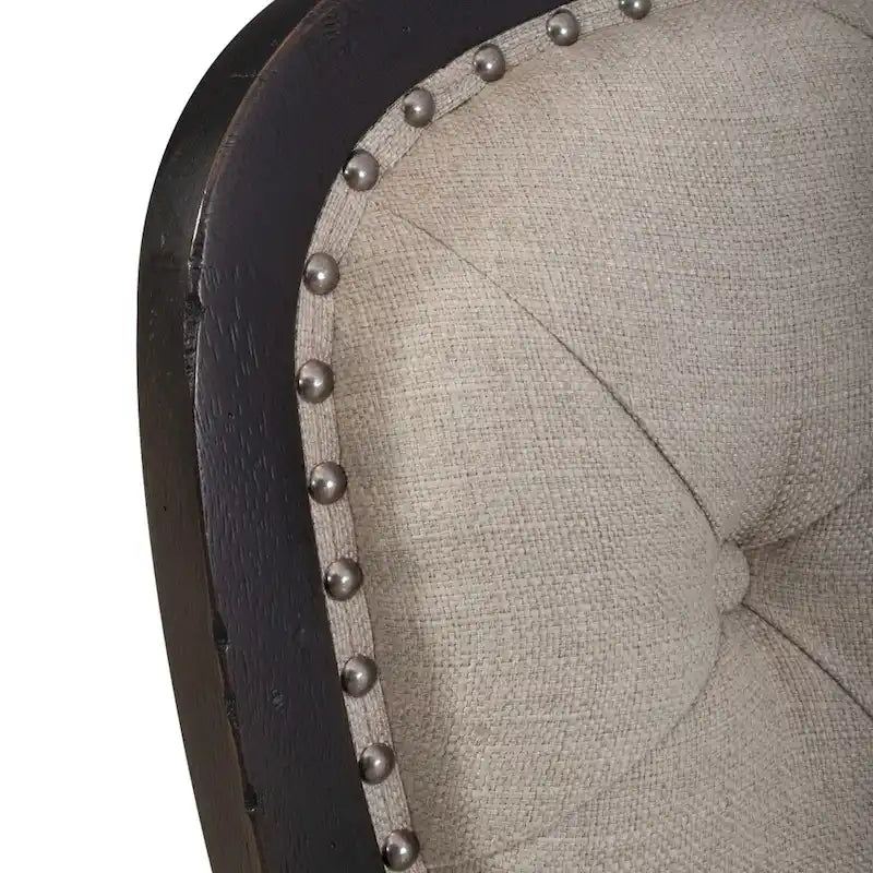 Chaise d'appoint capitonnée style ferme américaine (lot de 2)
