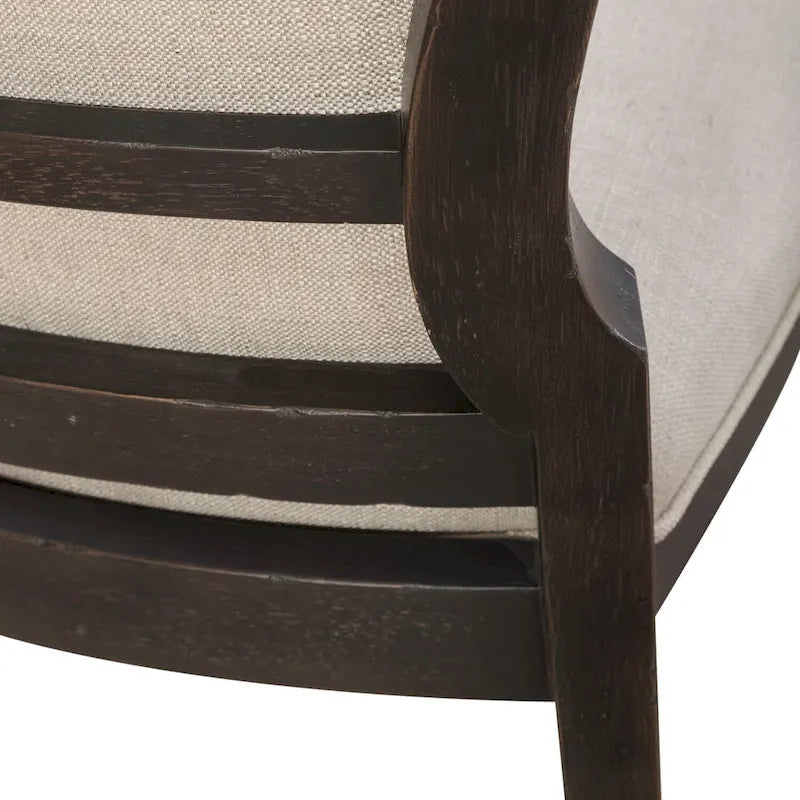 Chaise d'appoint capitonnée style ferme américaine (lot de 2)