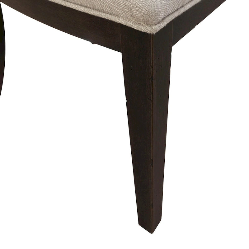 Chaise d'appoint capitonnée style ferme américaine (lot de 2)