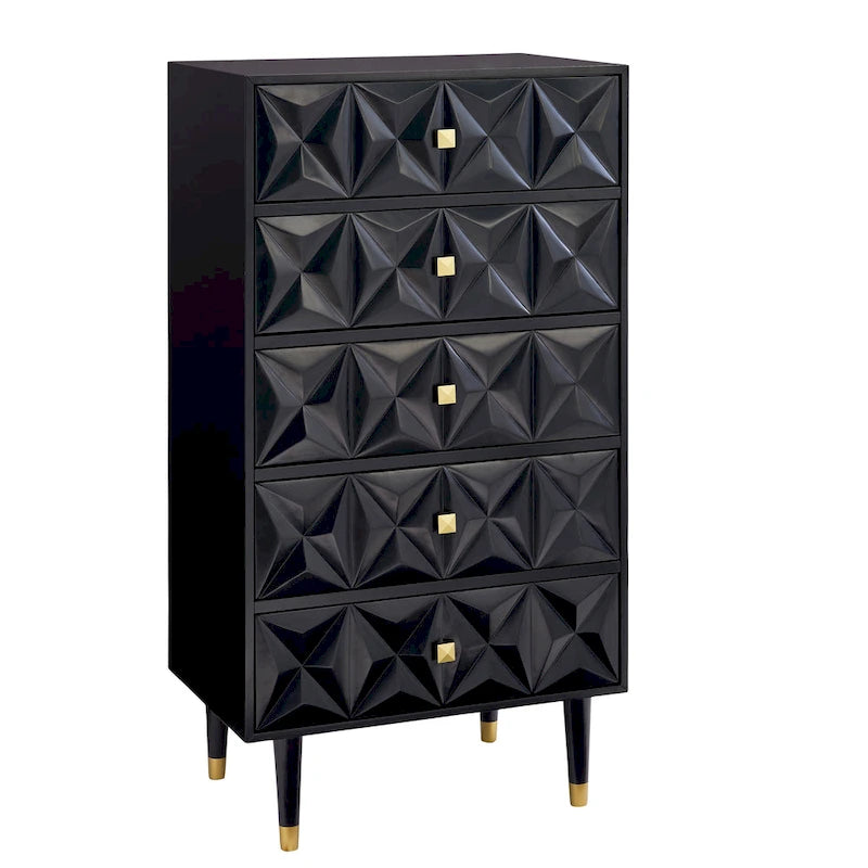 Commode à cinq tiroirs Bea Geo