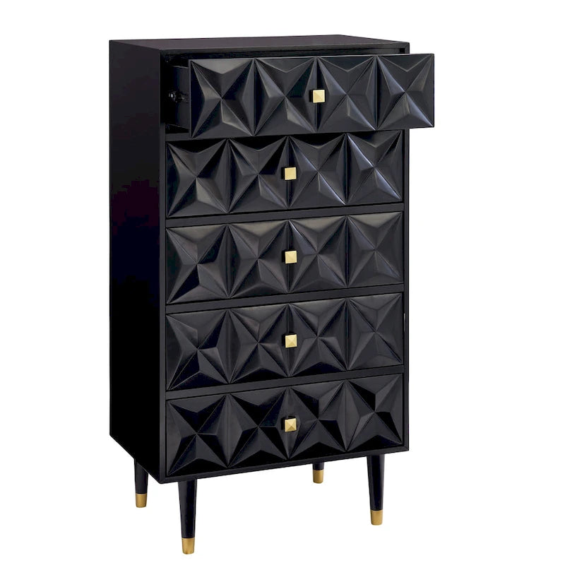 Commode à cinq tiroirs Bea Geo