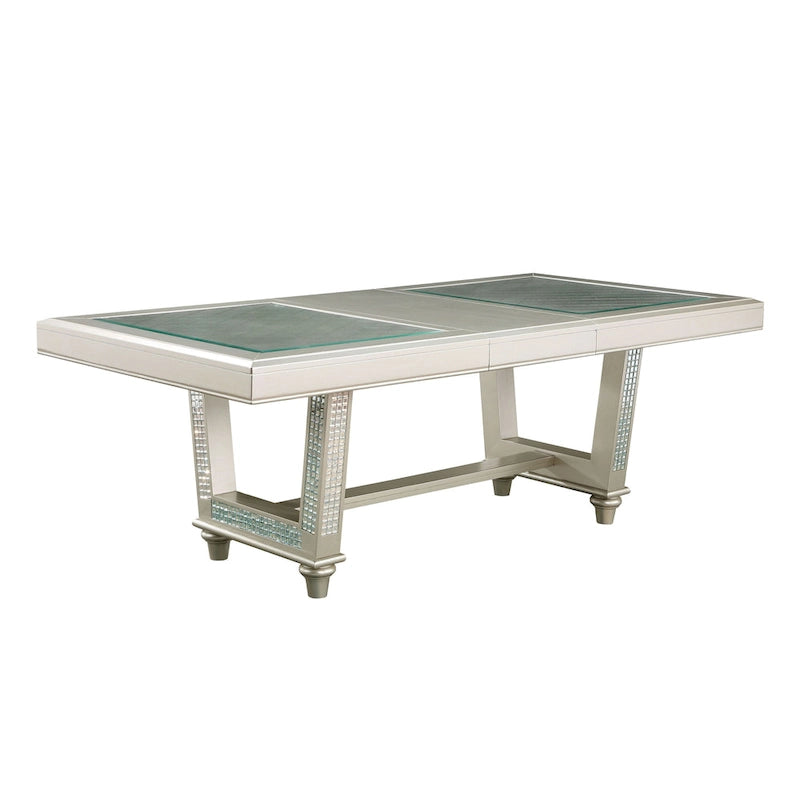Table de salle à manger extensible Medlee Glam de 84 pouces avec rallonge, de Furniture of America