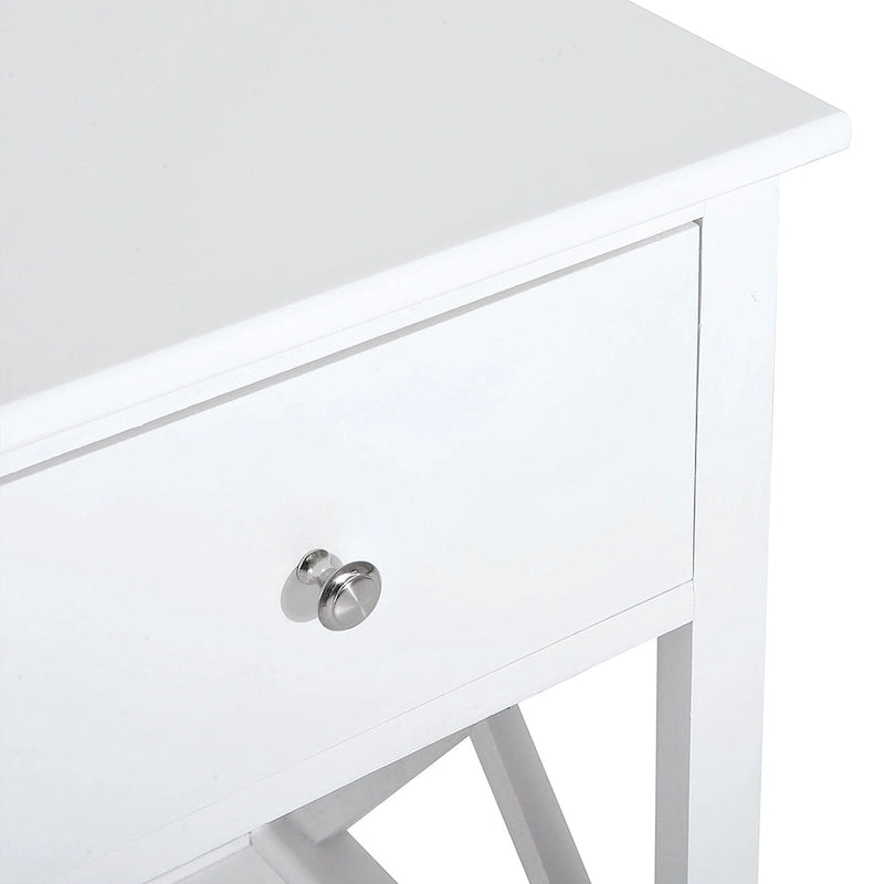Table d'appoint HomCom en bois, en forme de X - 39,4 cm (L) x 30,5 cm (l) x 55,9 cm (H)