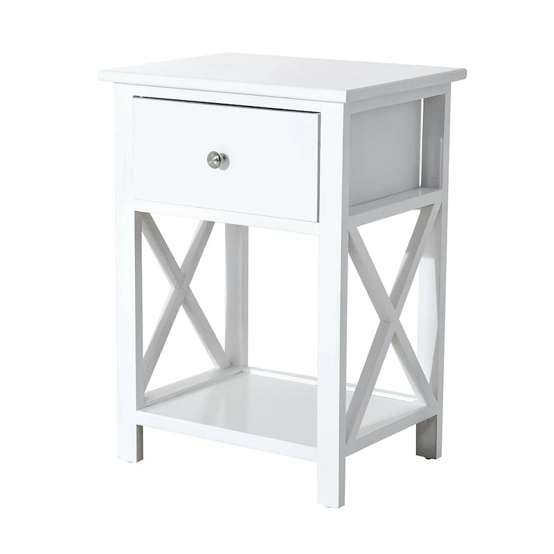 Table d'appoint HomCom en bois, en forme de X - 39,4 cm (L) x 30,5 cm (l) x 55,9 cm (H)