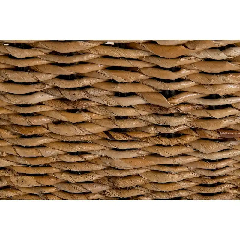 Banc en abaca naturel tressé avec coussin par East at Main