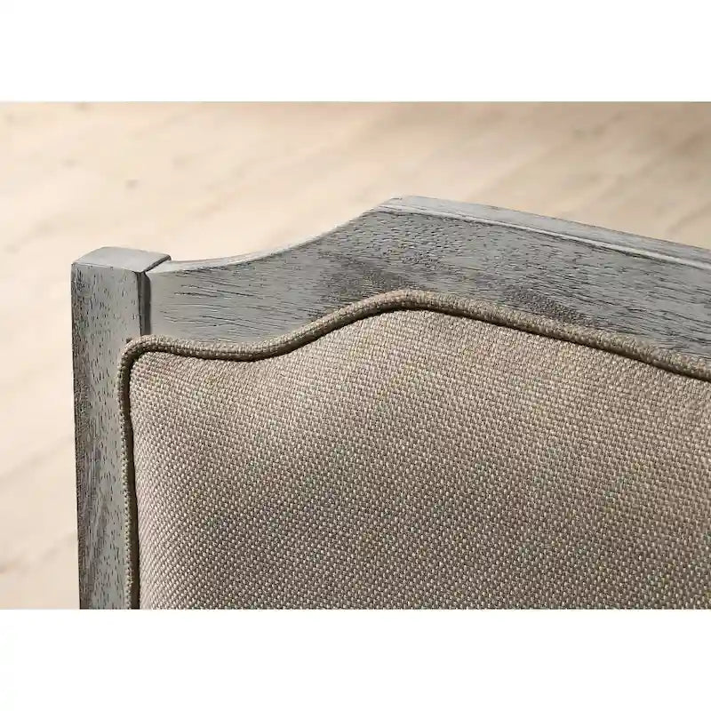 Ensemble de salle à manger 7 pièces Roundhill Furniture Salines, blanc rustique et chêne