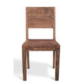 Timbergirl Handmade Simple Acacia Wood Dining Chairs, Set of 2 - 36H x 18W x 18L