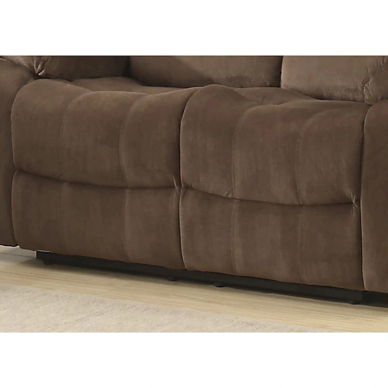 Ensemble de salon inclinable 3 pièces marron Copper Grove Shademill