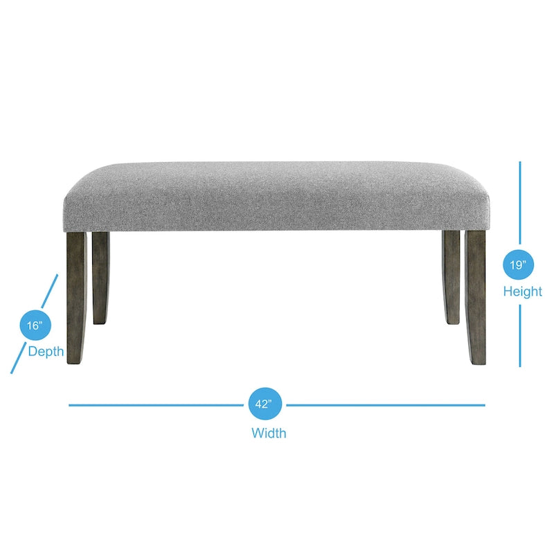 Banc de salle à manger rembourré Steve Silver Ellington