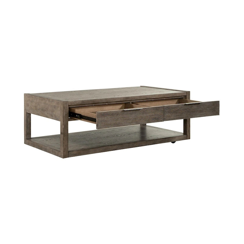 Table basse Bartlett Field couleur taupe poussiéreux