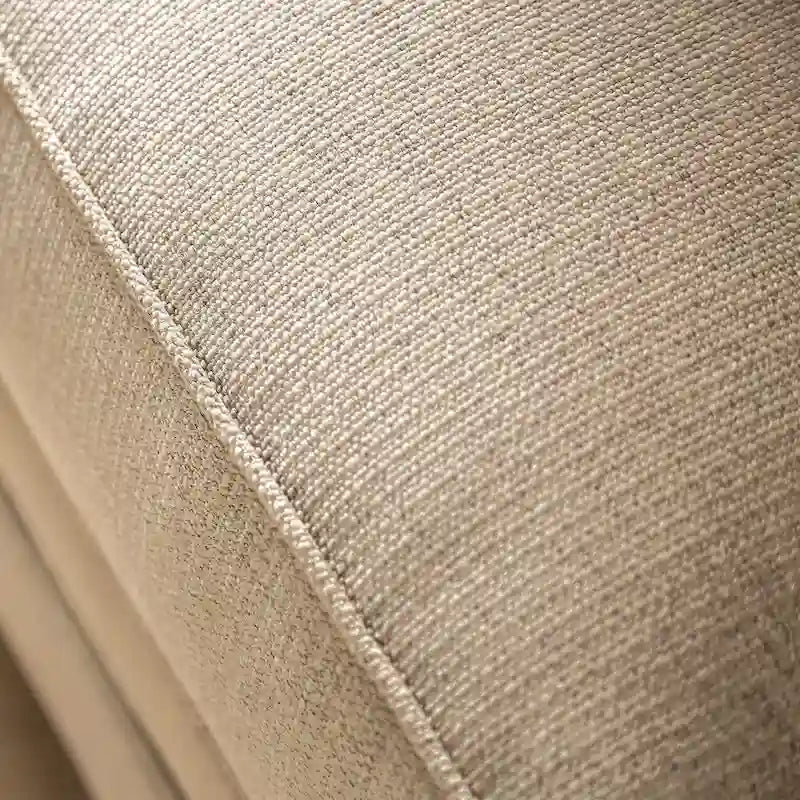 Canapé deux places rembourré traditionnel Qyn en bois massif beige de Furniture of America