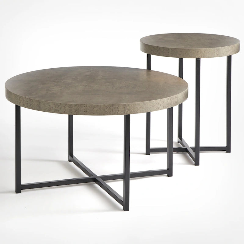 Ensemble de table d'appoint et table basse Simple Living Era